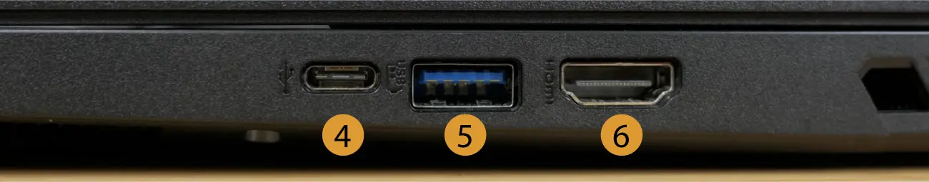 Acer Nitro 5 connectors right